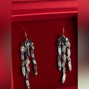 Alexis Bittar Silver Crystal Earrings